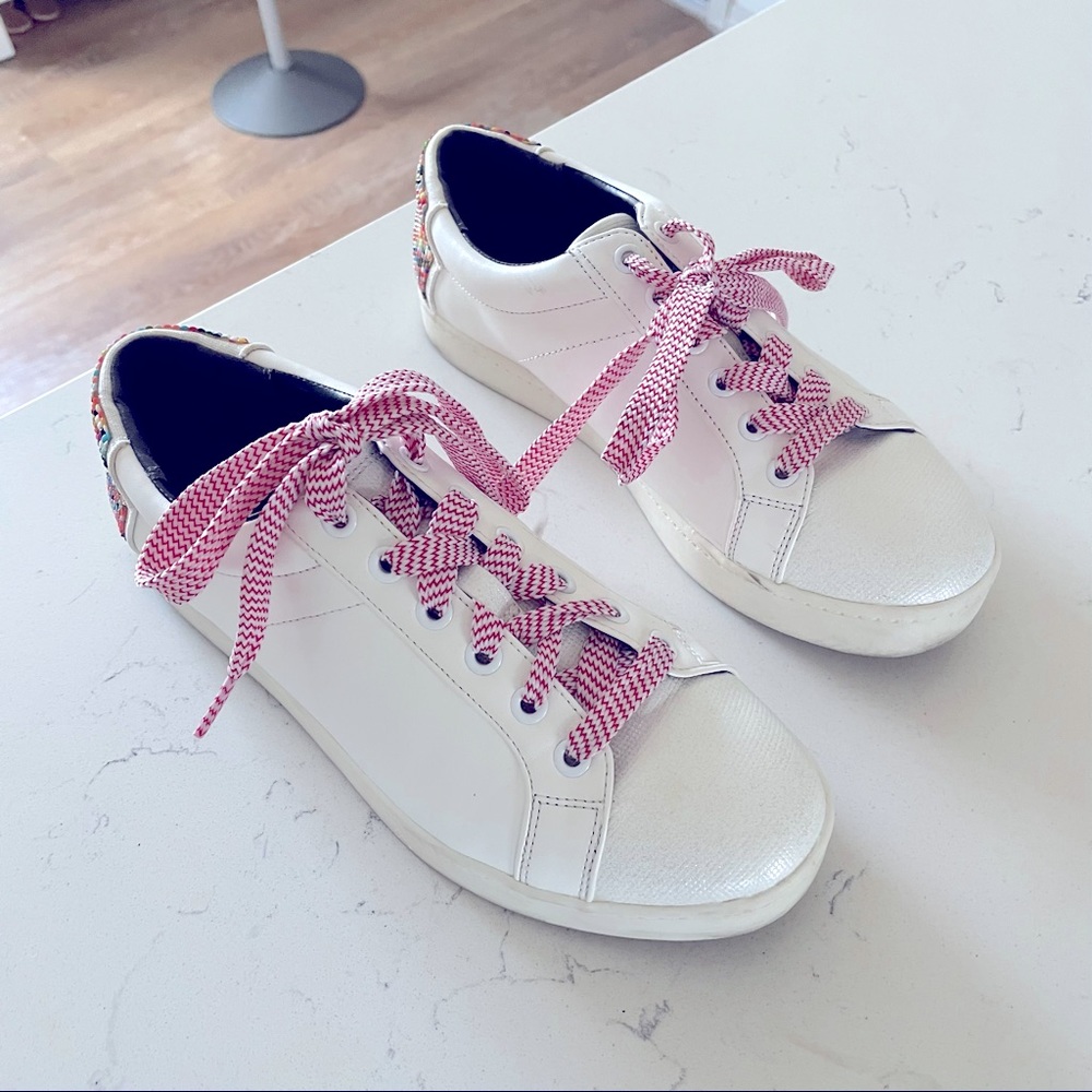 Sam Edelman Circus By Beaded Collins White Sneakers